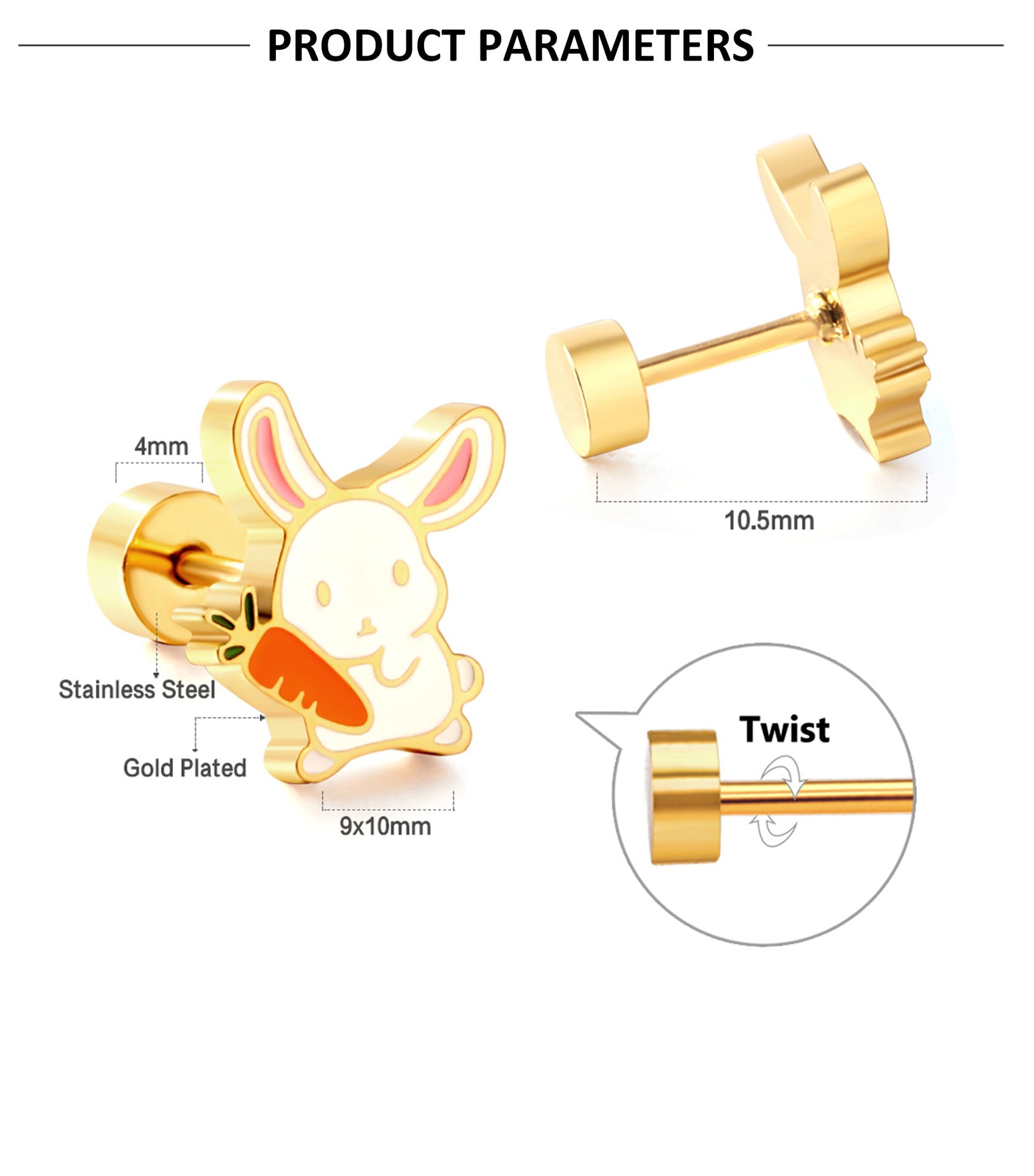 Cartoon Stud Earring