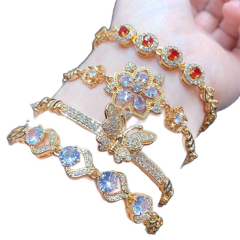 colorful zircon bracelet