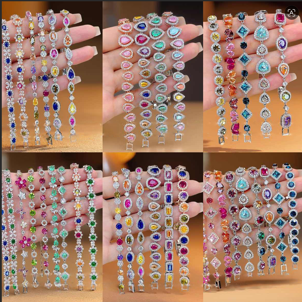 colorful zircon bracelet