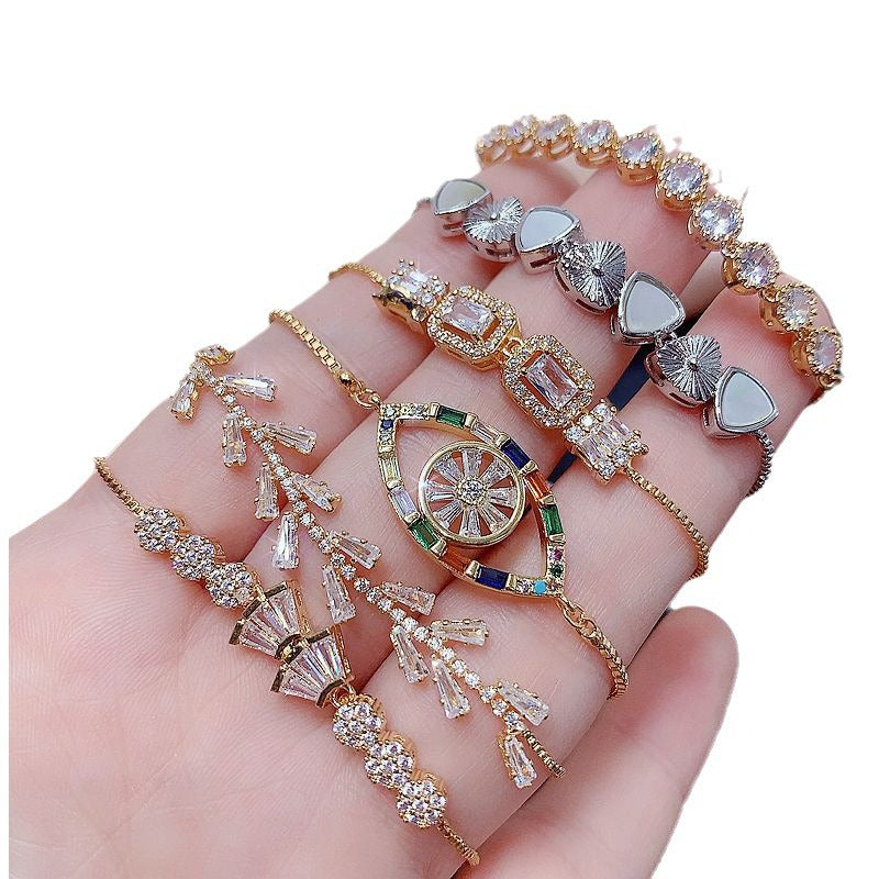 colorful zircon bracelet