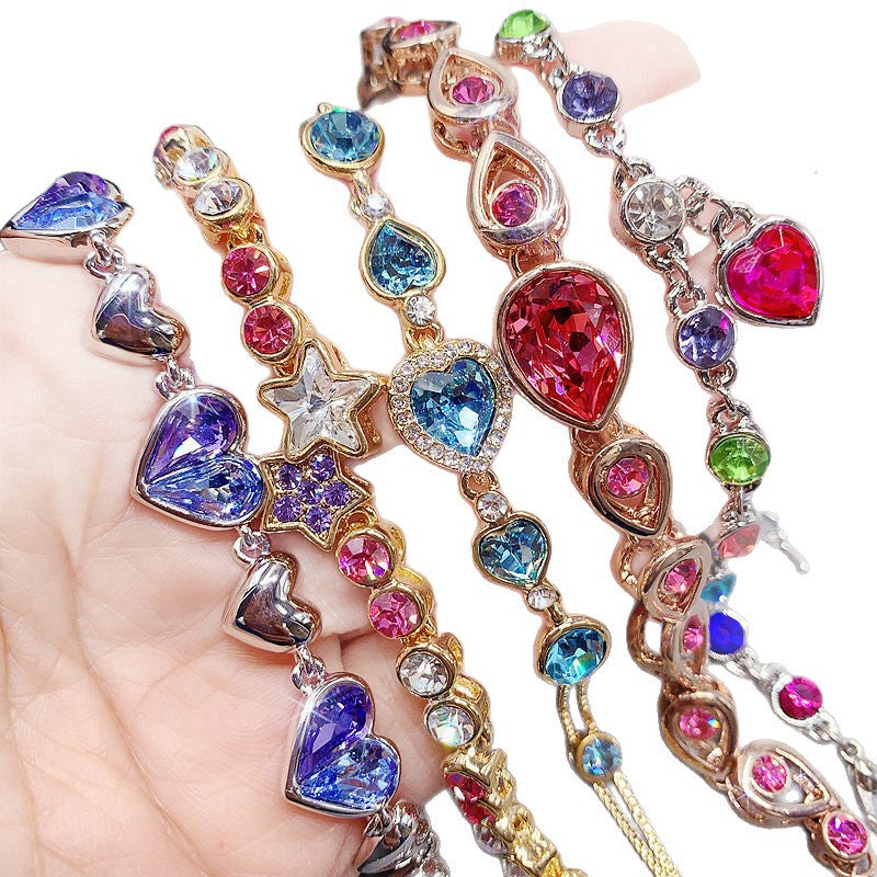 colorful zircon bracelet