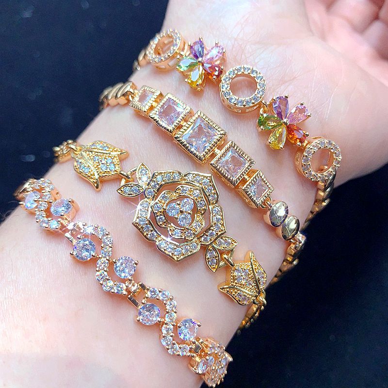 colorful zircon bracelet