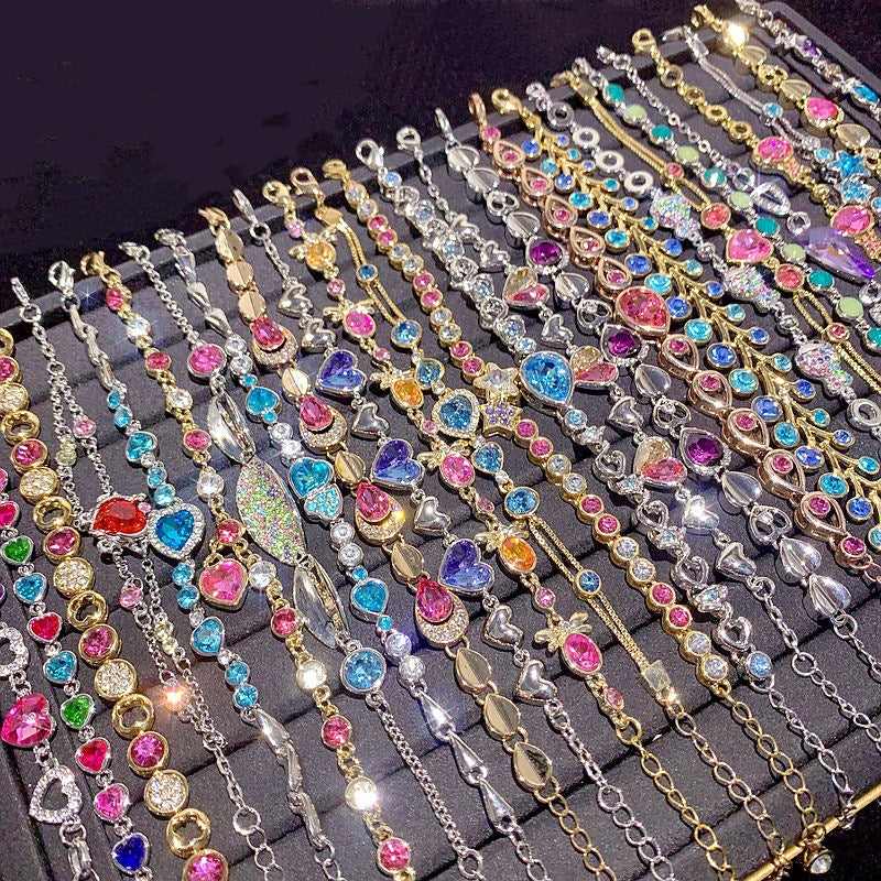 colorful zircon bracelet