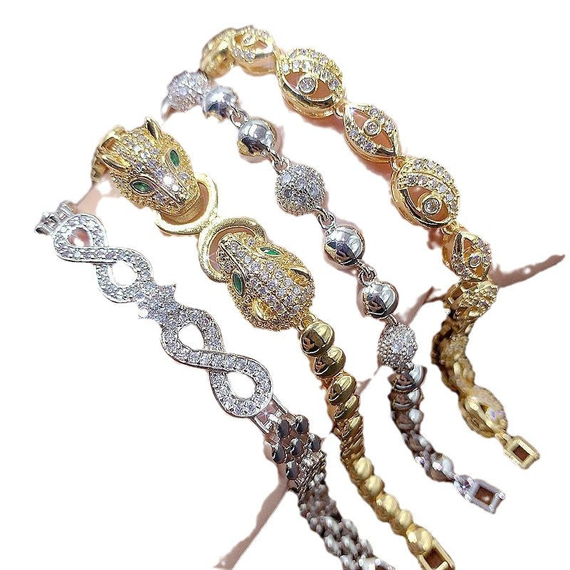 colorful zircon bracelet